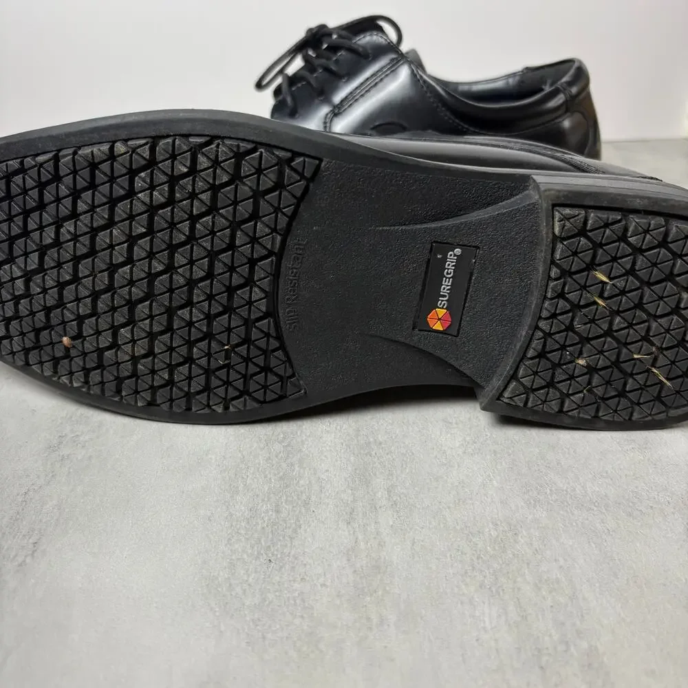 Dockers Men’s Black Leather Dress Shoes Lace Up Oxford Size 9.5W Wide